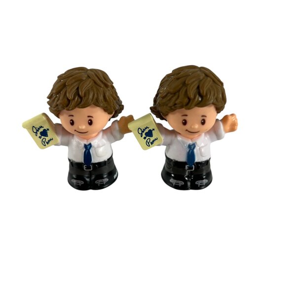 Mattel Little People Lot of 6 The Office Pam Jim Wheelchair Mother - Picture 2 of 12